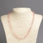 Chalcedony Bead Necklace, single smooth bead, diameter 6(±)mm, length 45cm+