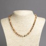 Landscape Jasper Bead Necklace, smooth round beads 6mm diameter ±, length 45cm ±
