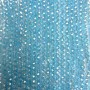 Beads Czech Crystal on a thread blue transparent with gasoline coating, faceted rondelle, 6x5mm, length 40-42cm