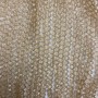 Beads Czech Glass Crystal Amber Transparent Faceted Rondelle on Thread, 6x5 mm, length 40 cm