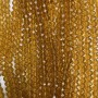 Beads Czech Crystal on thread Amber transparent faceted rondel, diameter 6x5mm + -, length 40-42cm +