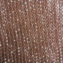 Beads Czech Crystal on Thread Brown Transparent Faceted Rondelle, 6x5mm + -, length 40-42cm +