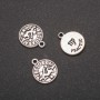 Pendant Fittings Zodiac Virgo, diameter 12mm packaging 20g ± 20 pcs