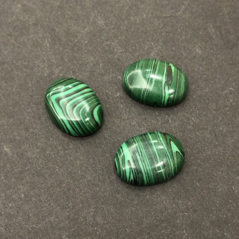 Malachite Matte Cabochon 20x15 mm +