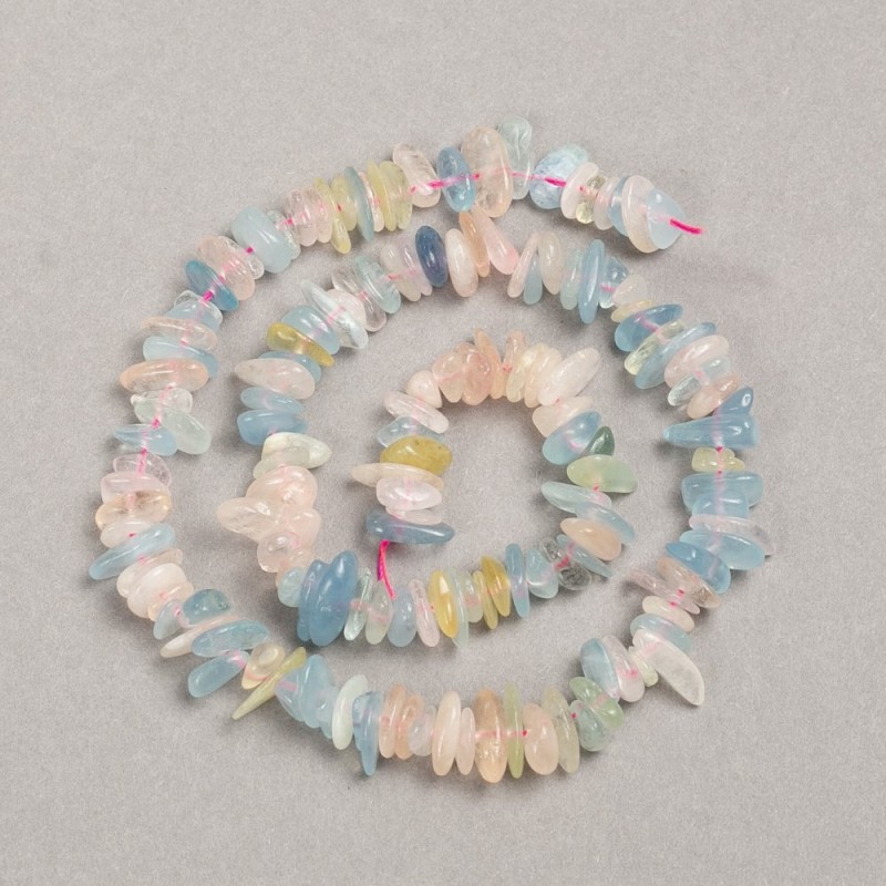 Morganite Beads on Thread natural stone碎碎?