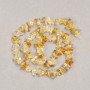 Citrine Chip Beads on Thread, natural stone 8x3mm + -, length 39cm +