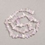 Kunzite Beads on Thread, Natural Kunzite Chunk 8x3mm, 39cm Length