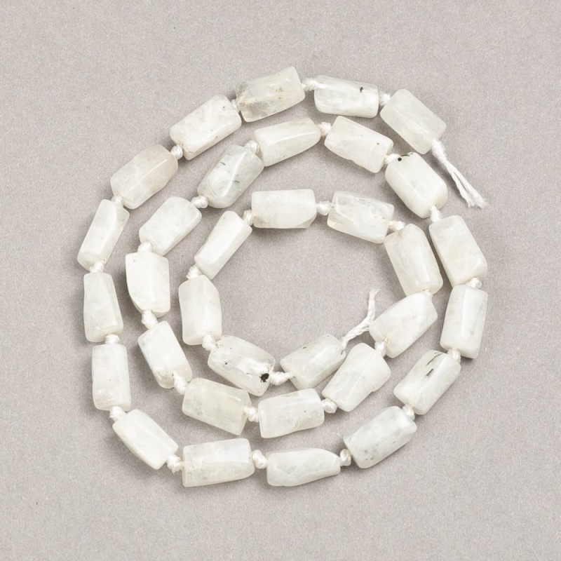 Adularia Bead on Thread, Cut, 10x6 mm, ±, 42 cm Length