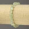 Elastic Bracelet with Prehnite Beads, faceted, 10x8mm diameter+