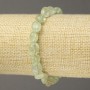 Elastic Bracelet with Prehnite Beads, faceted, 10x8mm diameter+