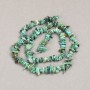 Chrysocolla Beads on Thread Natural Stone Chip, diameter 6mm +/-, length 40cm +/-