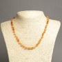 Necklace with Pink Aventurine - faceted beads, diameter 6x8mm, length 45cm