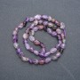 Amethyst Beads on Thread – Amethyst Faceted Beads 7×5 mm, 40 cm Length +