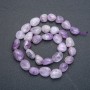 Amethyst Beads on Thread, Faceted, 14x10 mm, 40 cm length (+)