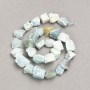 Larimar Beads on String - Unpolished Stone Nugget Beads, 16x12 mm approx, 41 cm length