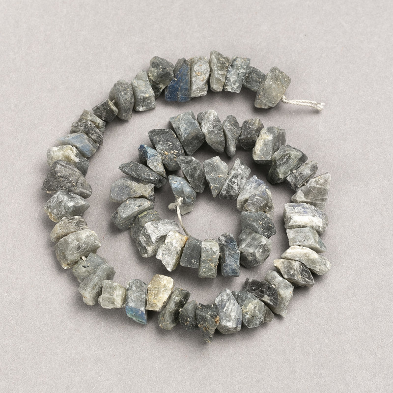 Labrodorite Beads on Thread Unprocessed Nugget Beads, Hole 13×8(±)mm, Length 41cm