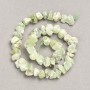 Unprocessed Prinite Beads on Thread, press-cut faceted nugget, diameter 13×8(±)mm, length 41cm