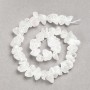 Unpolished Mountain Crystal Beads on Thread, Faceted, diameter 13×8(±)mm, length 41cm