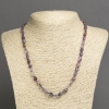Necklace made of natural stone—Amethyst Citrine Bead, diameter 7×5 mm ±, length 45 cm ±