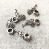Pendant hardware Key 30mm inner, diameter 5mm packaging 20g. +/- 12pcs +