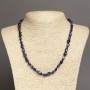 Sodalite Bead Necklace, Faceted, 8x5 mm, length 45 cm