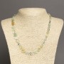 Assorted Necklace (Amethyst, Citrine, Prehnite) tumbled, diameter 8×6mm, length 45cm