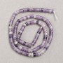 Amethyst Beads on Thread - Rondelle Natural Stone, 4×2.5 mm, 38 cm Length