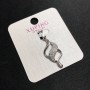 Xuping Pendant 35x12mm Rhodium