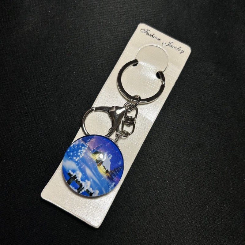 Keychain New Year Santa Claus Residence House, length 10cm
