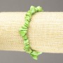 Elastic Turquoise-toned Gohliot Bead Bracelet 6mm+ diameter