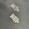 Pendant Owl, color silver, length 35mm +