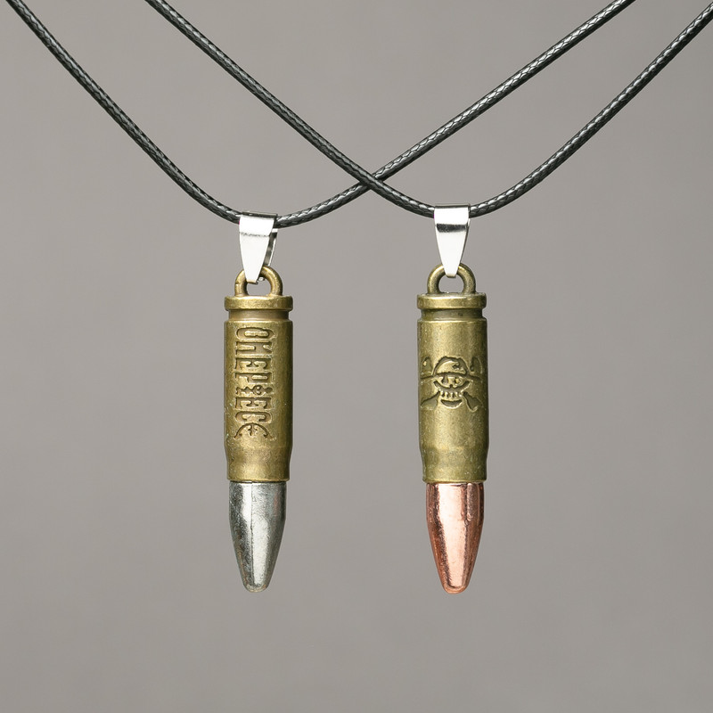 Pair Pendants, Spherical Beads on Cord 45x9mm + -, length 45-50cm