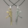 Pair of Pendants Automata on a Cord 70x30mm + -, length 45-50cm