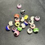 Assorted Beads, 10 mm Diameter, Package 50 pcs, 30 g