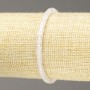 Elastic bracelet with natural stone Rose Quartz rondelle beads, diameter 4x2.5 mm, length 18 cm