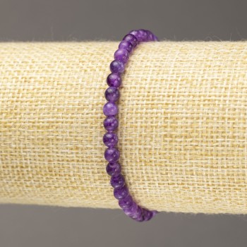 Lepidolite Bracelet (piece) Smooth Bead, diameter 4.5 mm +- (stretch)