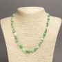 Chrysoprase Beads Necklace, tumbled, diameter 6×7 mm, length 45 cm