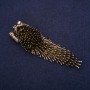 Brooch Hedgehog Porcupine Bronze Metal 75×23mm