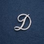 Brooch Initial D Letter 40x36mm Color of Metal: Silver