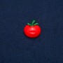 Brooch-Pendant Tomato, golden metal 25x28mm +