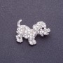 Brooch "Diamond Friend" 3x2 cm metal color: silver