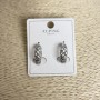 Xuping Earrings, diameter 16x6mm Rhodium