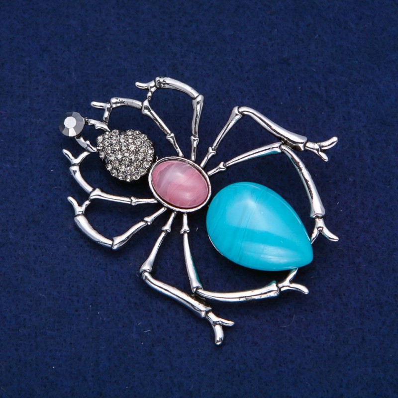 Brooch Ant Silvered Metal 72×57mm +
