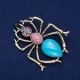 Brooch Ant Golden Metal 72x57mm +