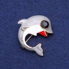 Pendant/Brooch: Grey Orca 37x38mm