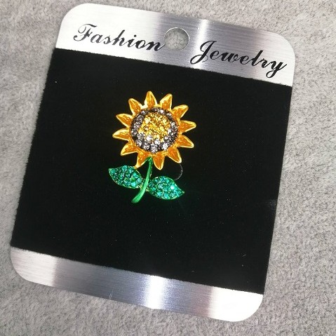 Brooch flower "Sunflower" 26x19mm