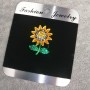 Brooch flower "Sunflower" 26x19mm