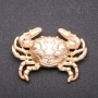 Brooch Royal Crab Yellow Metal 54x38mm