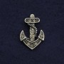 Pendant with Twist "Anchor" 2cm Gray Metal