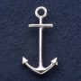 Brooch "Anchor" 5x2.5 cm, gray metal
